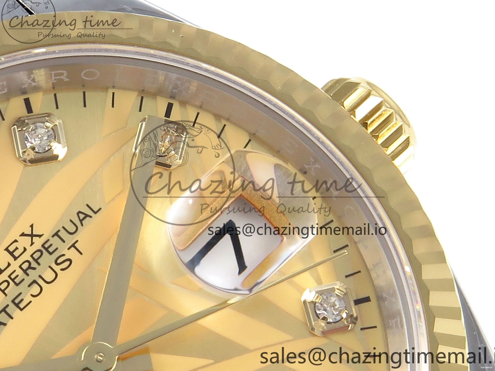 SS Dial YG EWEF Leaf Edition A3235 on Jubilee 126233 36 DateJust Best YG Bracelet 0501